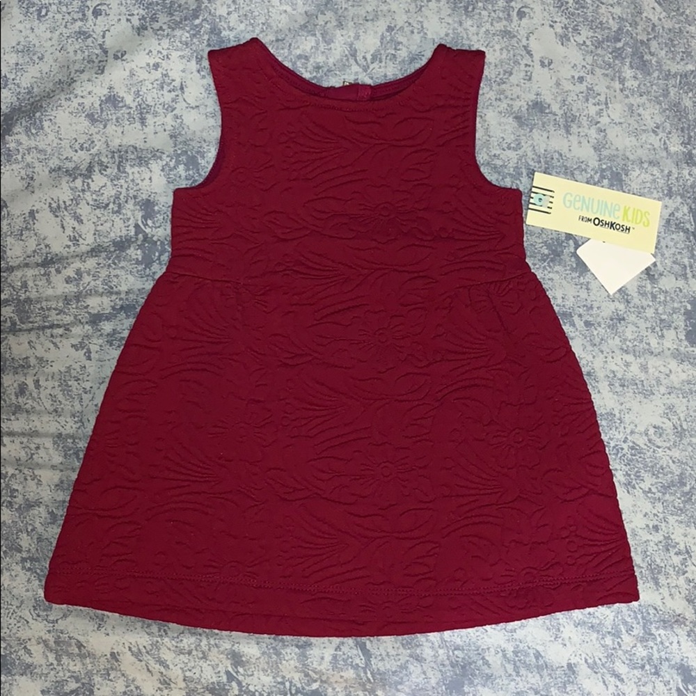 Burgundy Forever Berry Infant Dress